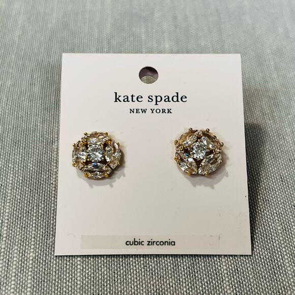 New Kate Spade Flying Colors Stud Earrings in Gold - Picture 1 of 2